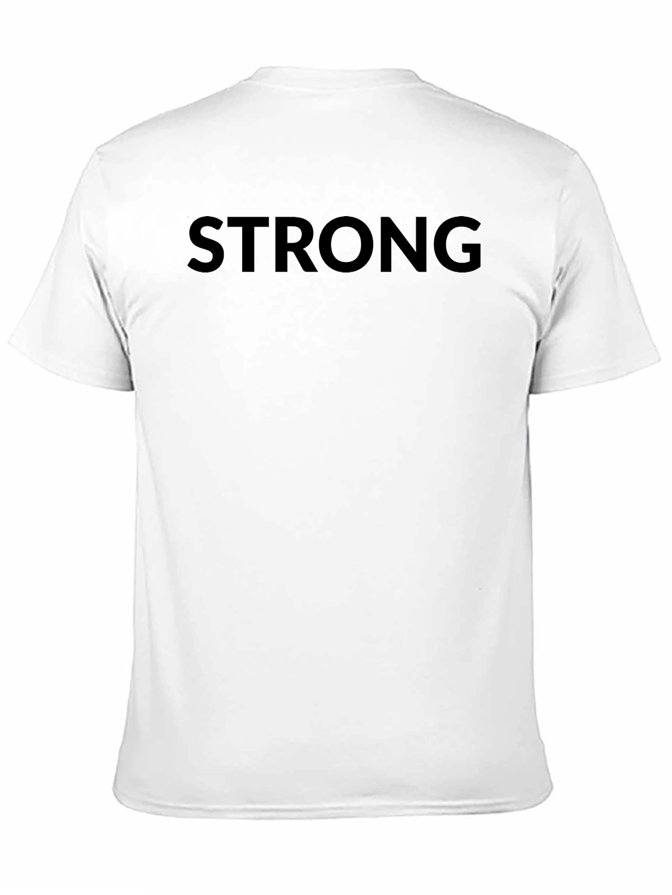 Strong Graphic Tee - Minimalist Black T-Shirt