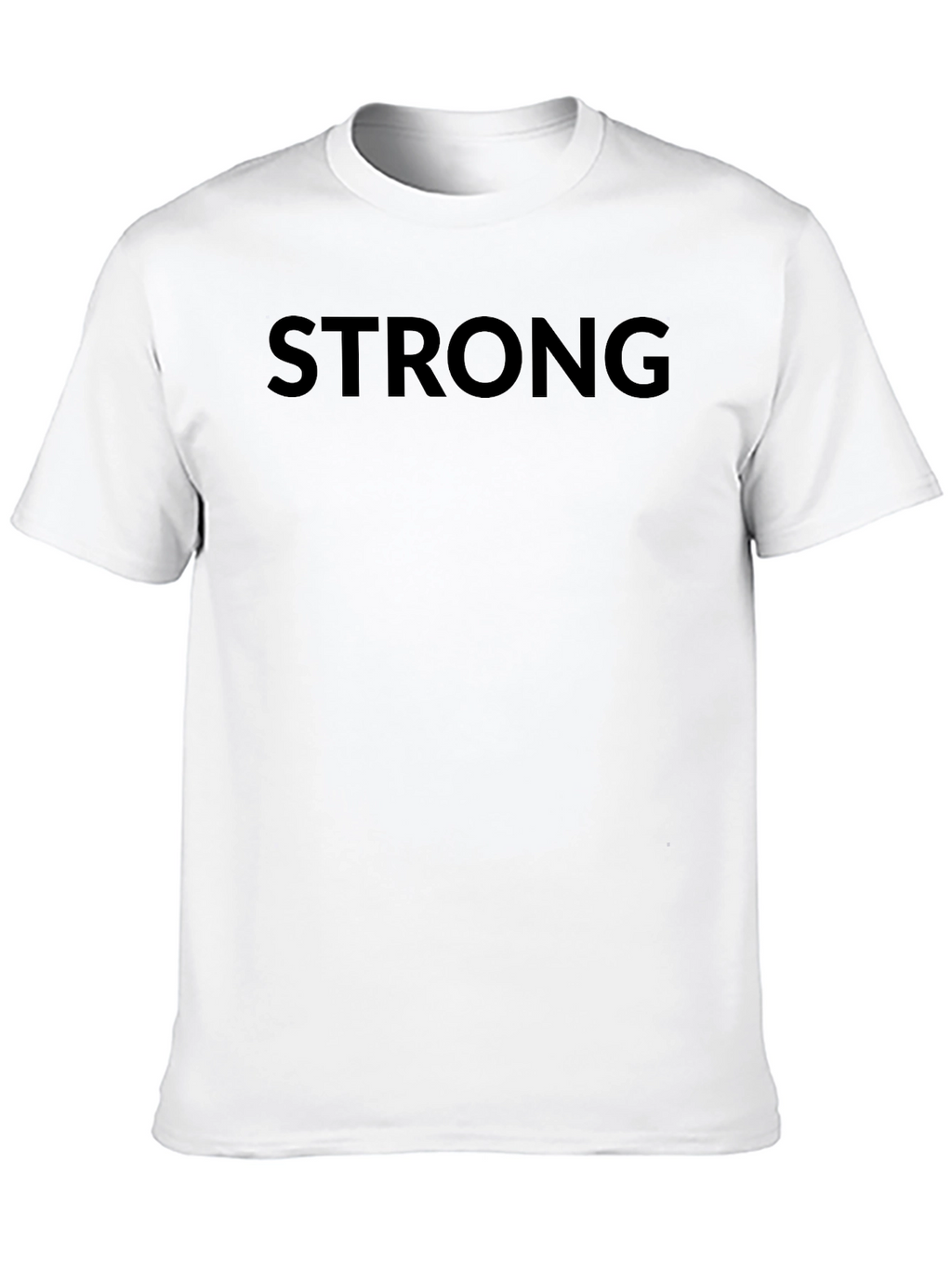 Strong Graphic Tee - Minimalist Black T-Shirt