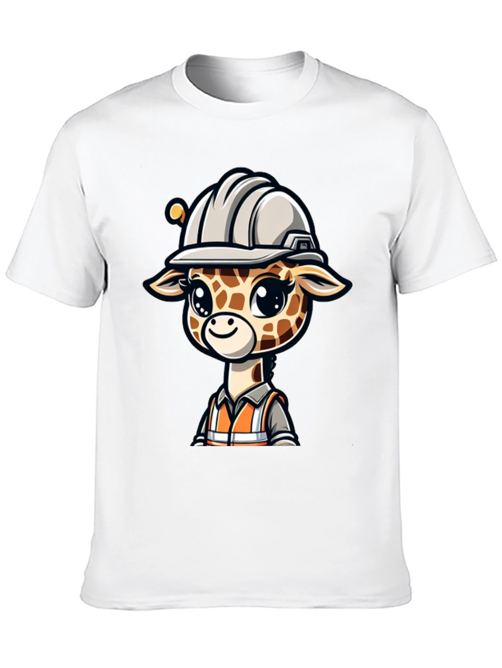 Cute Giraffe Construction Worker T-Shirt