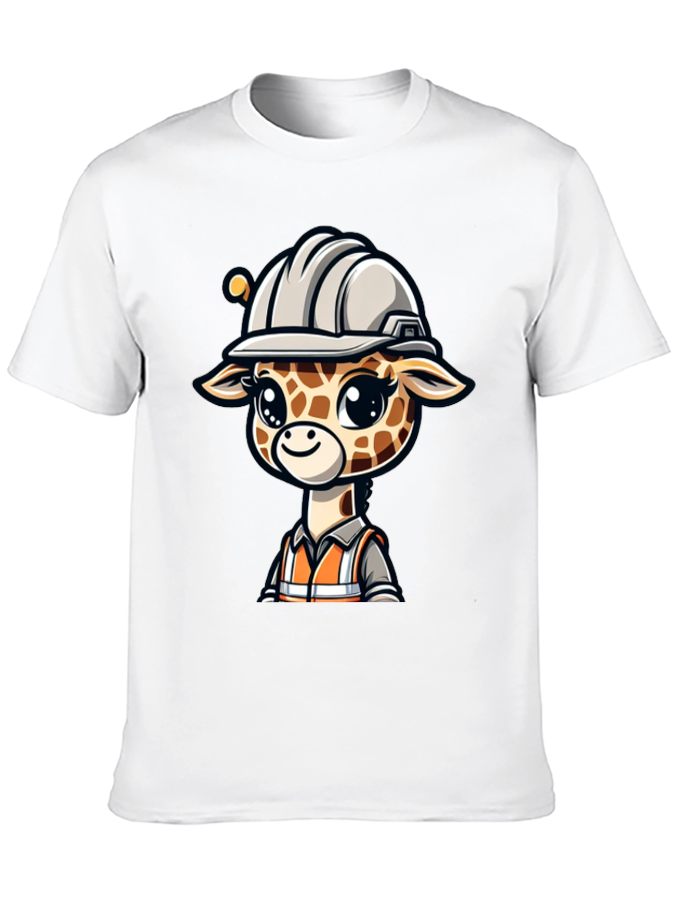 Cute Giraffe Construction Worker T-Shirt