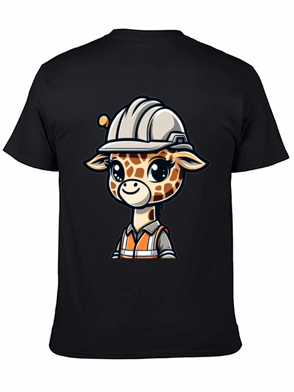 Cute Giraffe Construction Worker T-Shirt