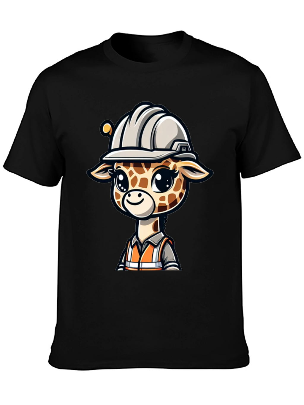 Cute Giraffe Construction Worker T-Shirt