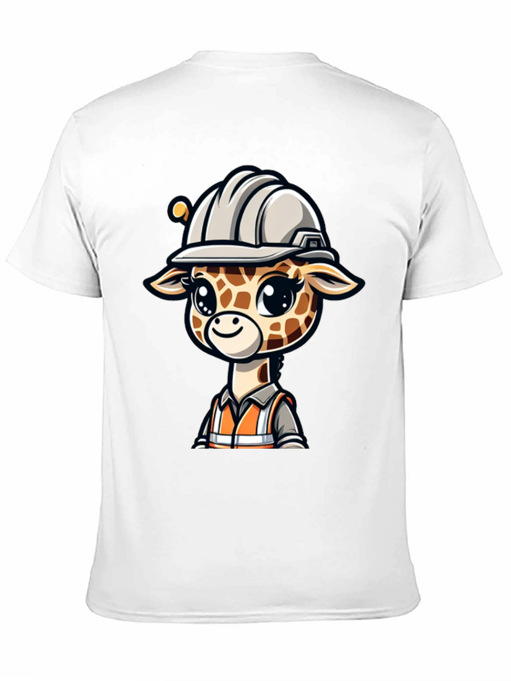 Cute Giraffe Construction Worker T-Shirt