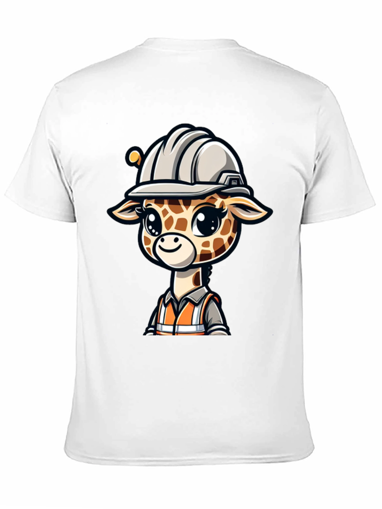 Cute Giraffe Construction Worker T-Shirt