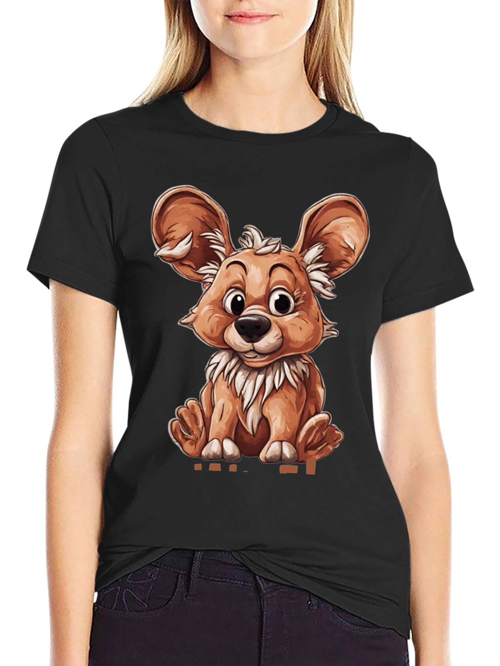 Cartoon Animal Graphic T-Shirt