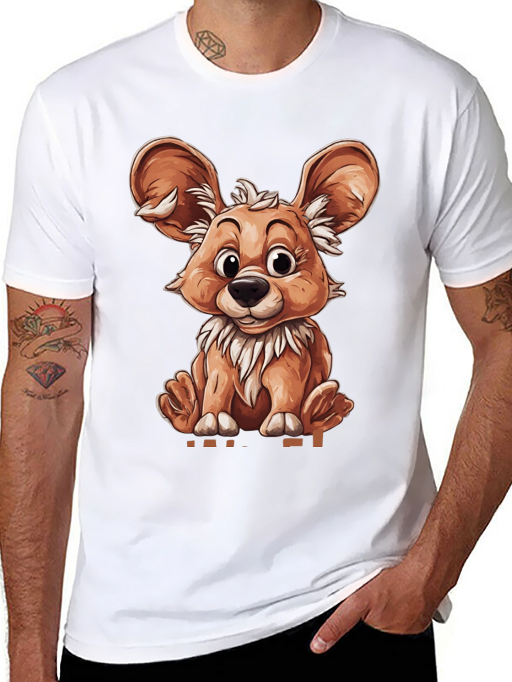Cartoon Animal Graphic T-Shirt