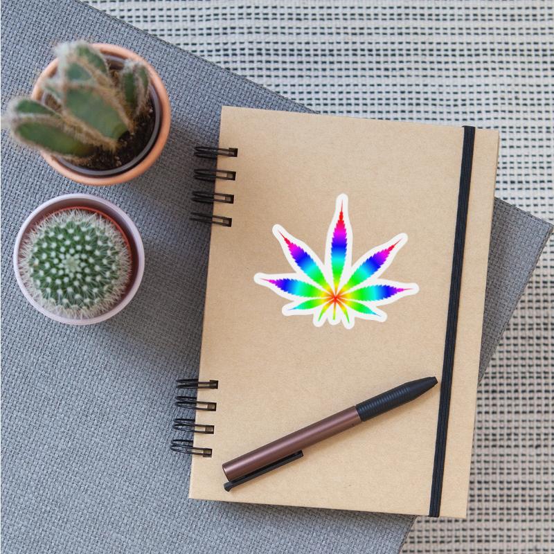 Weed Rainbow LGBT Marijuana Leaf Stoner