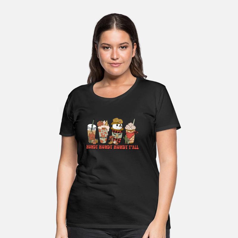 Western Funny Christmas Howdy Y'all funny Snowman