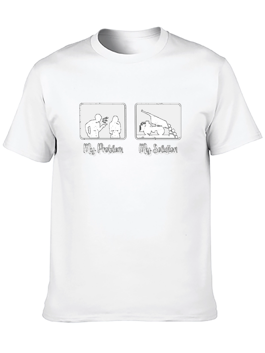 Funny My Problem My Solution Graphic Tee