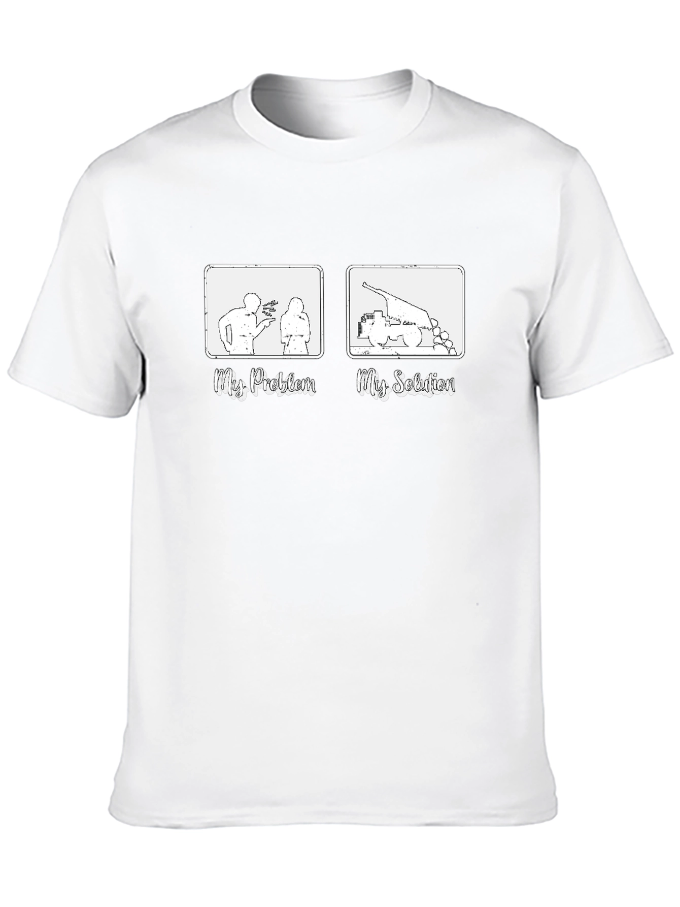 Funny My Problem My Solution Graphic Tee