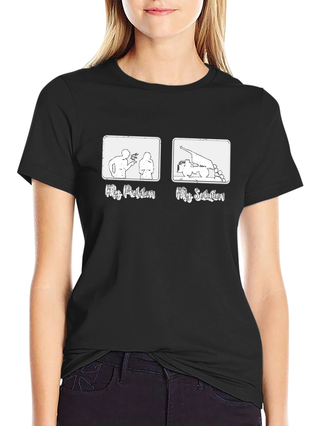Funny My Problem My Solution Graphic Tee