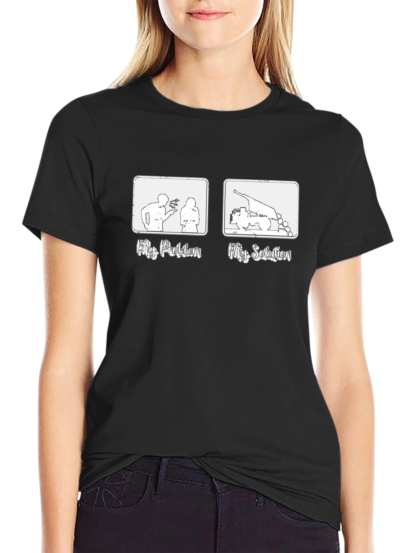Funny My Problem My Solution Graphic Tee