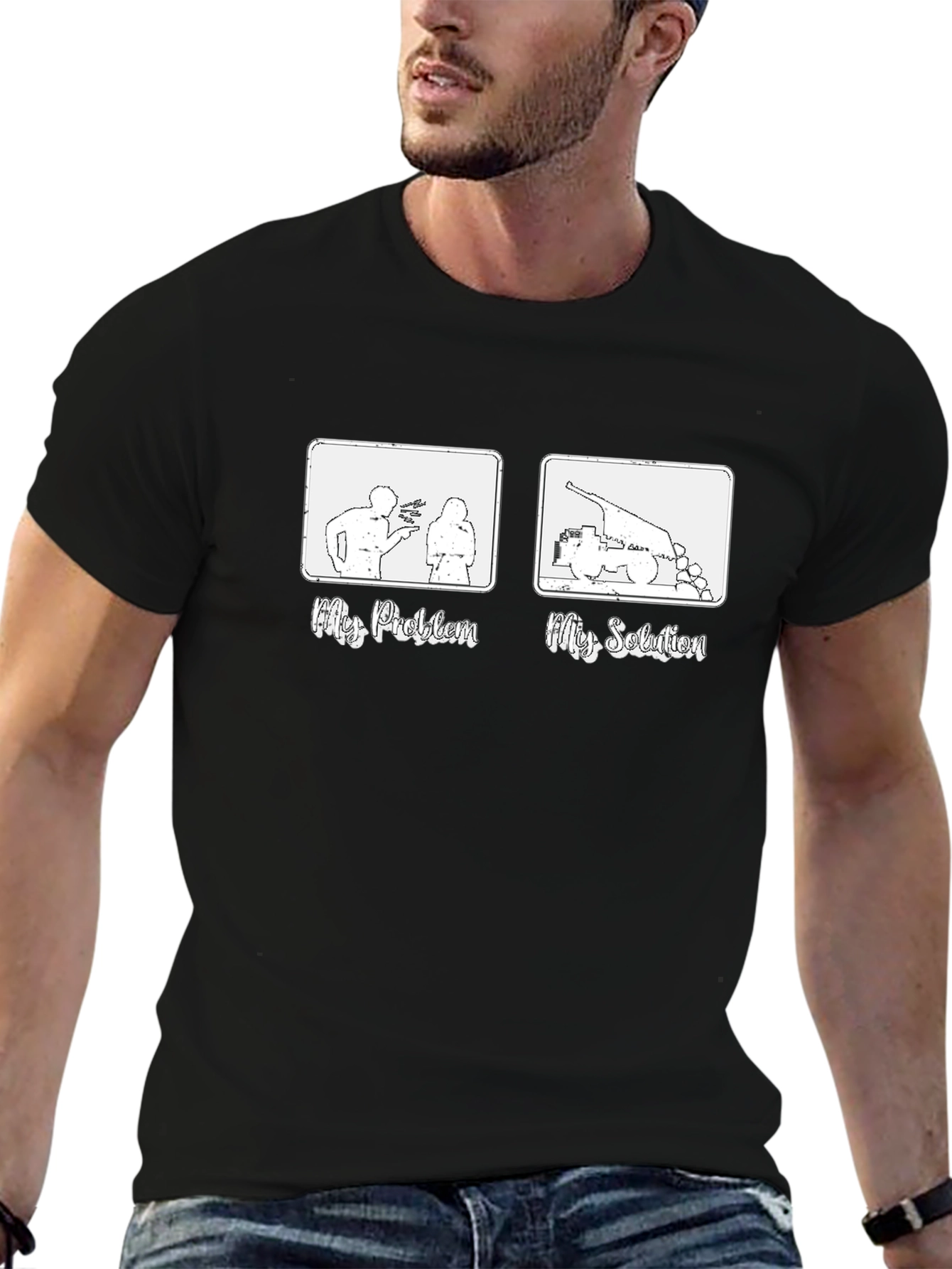 Funny My Problem My Solution Graphic Tee
