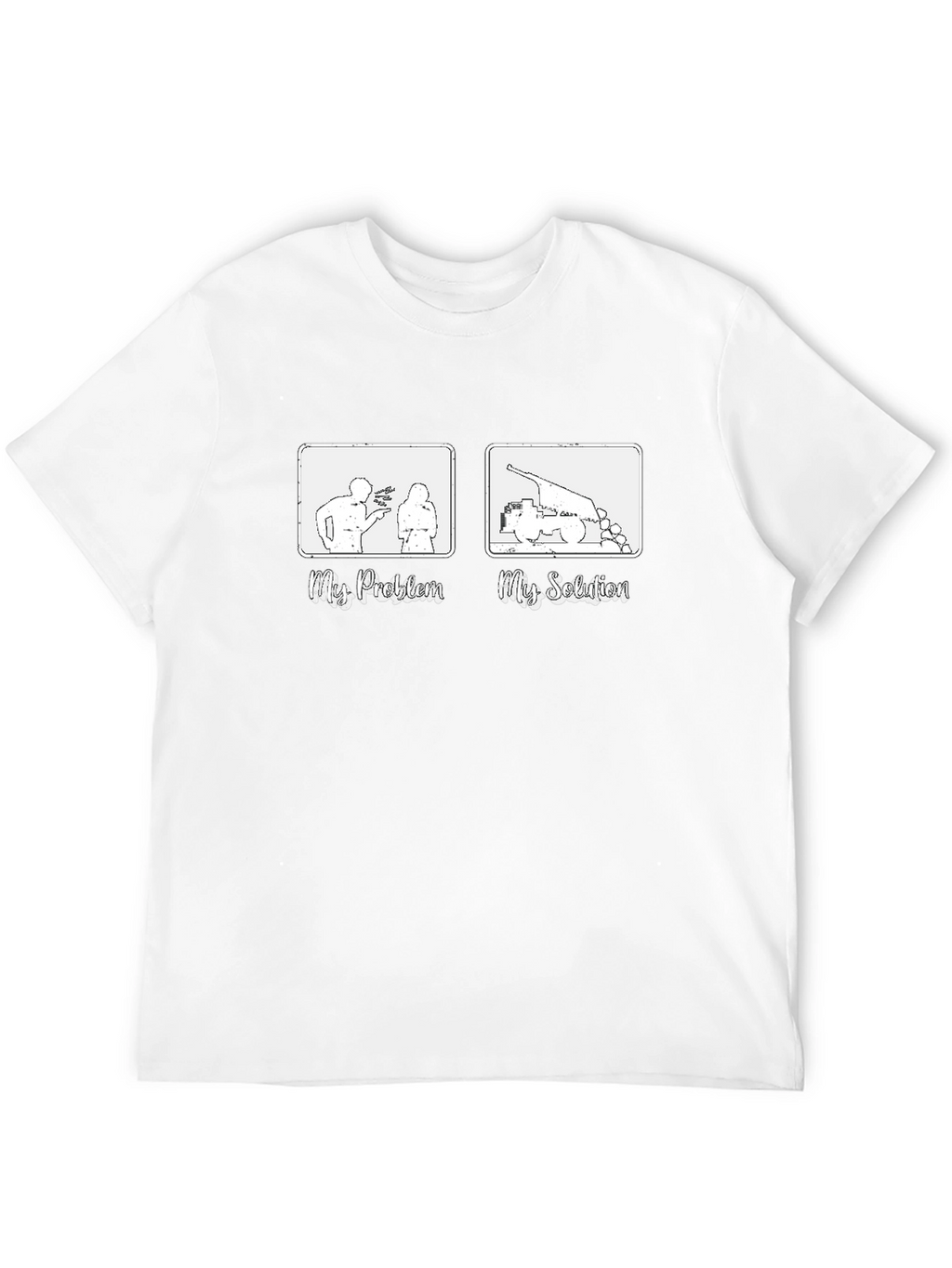 Funny My Problem My Solution Graphic Tee