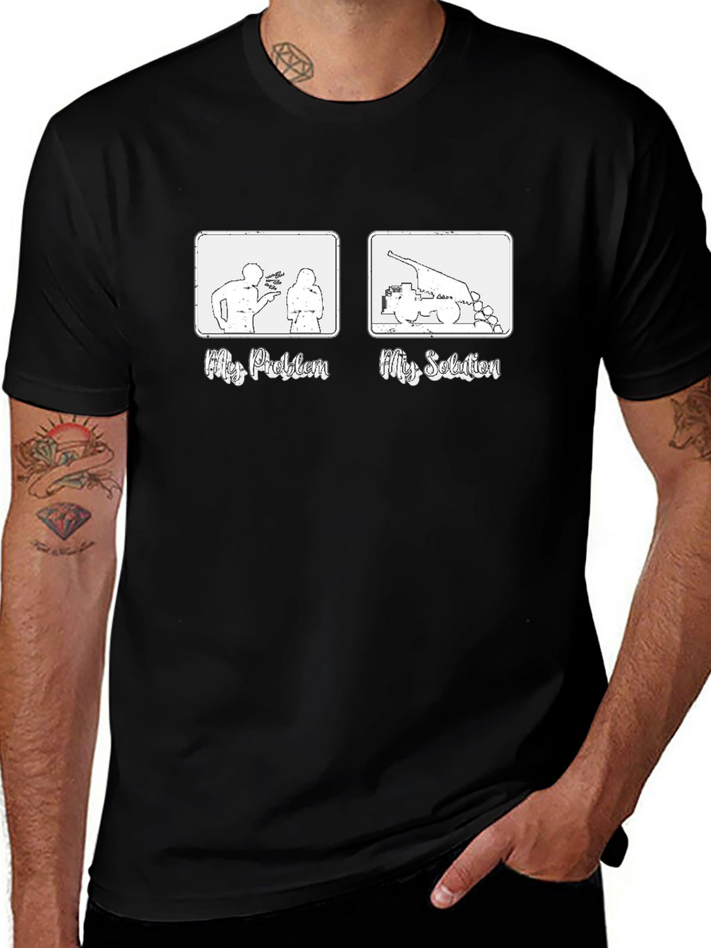 Funny My Problem My Solution Graphic Tee