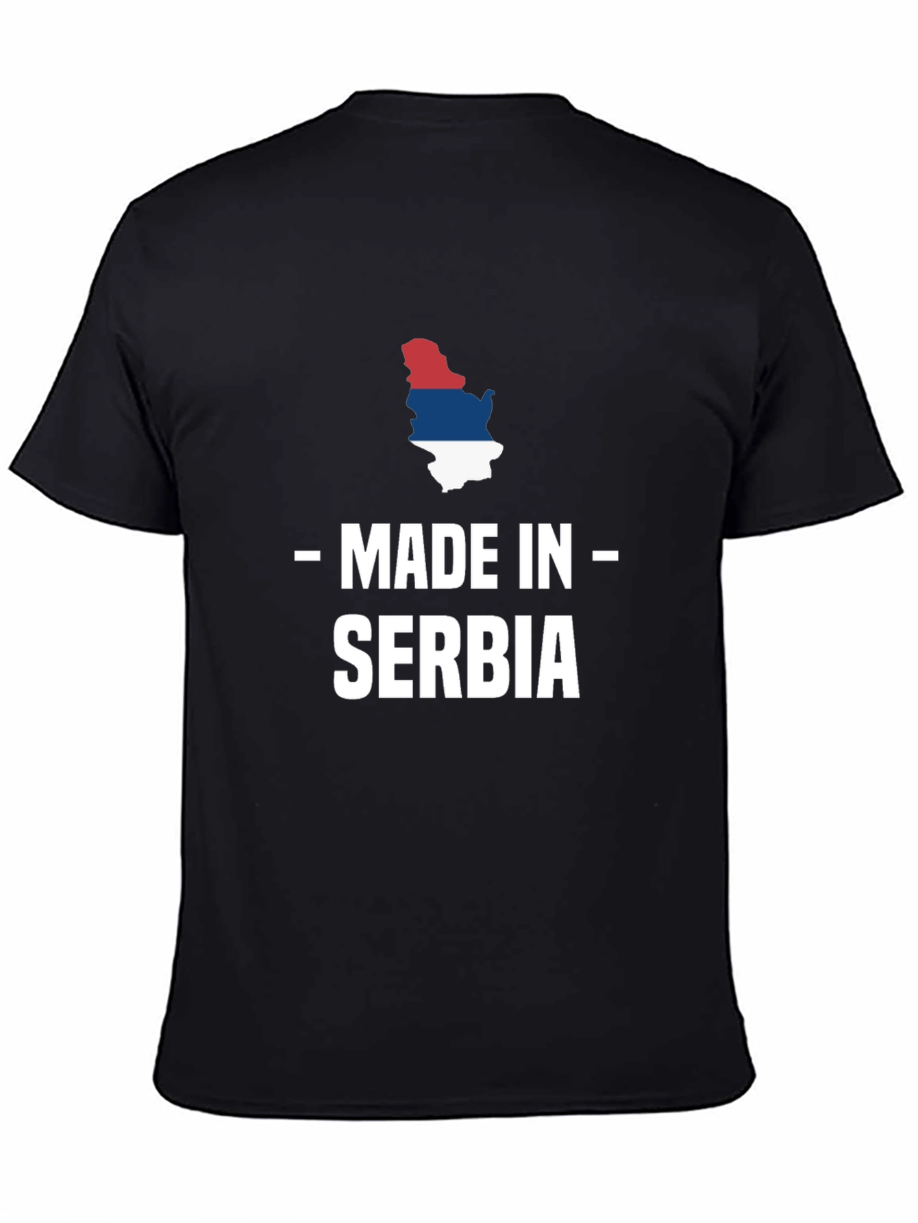 Made in Serbia T-Shirt Black Crew Neck