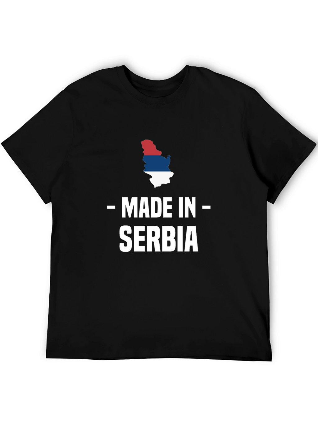 Made in Serbia T-Shirt Black Crew Neck