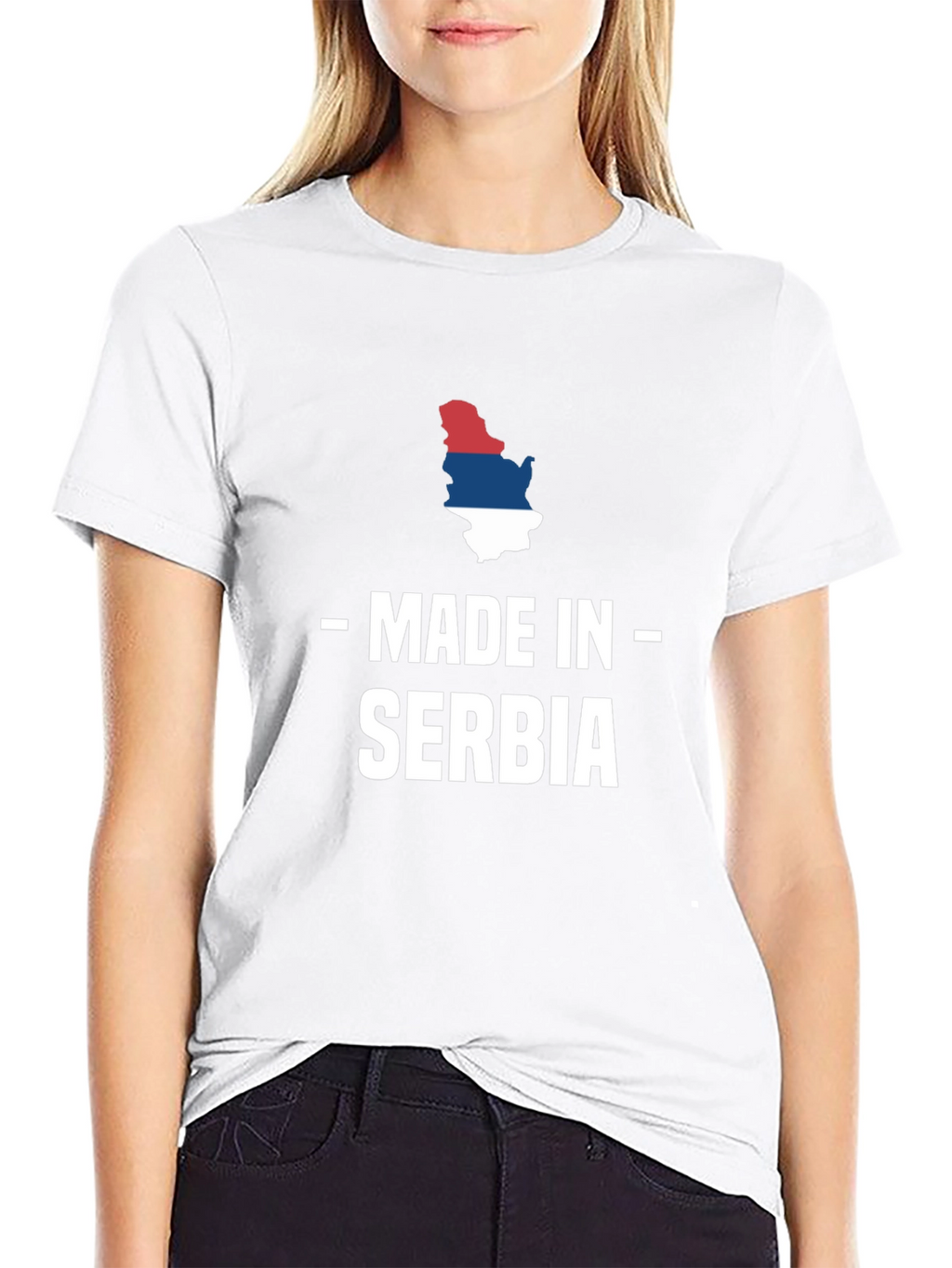 Made in Serbia T-Shirt Black Crew Neck