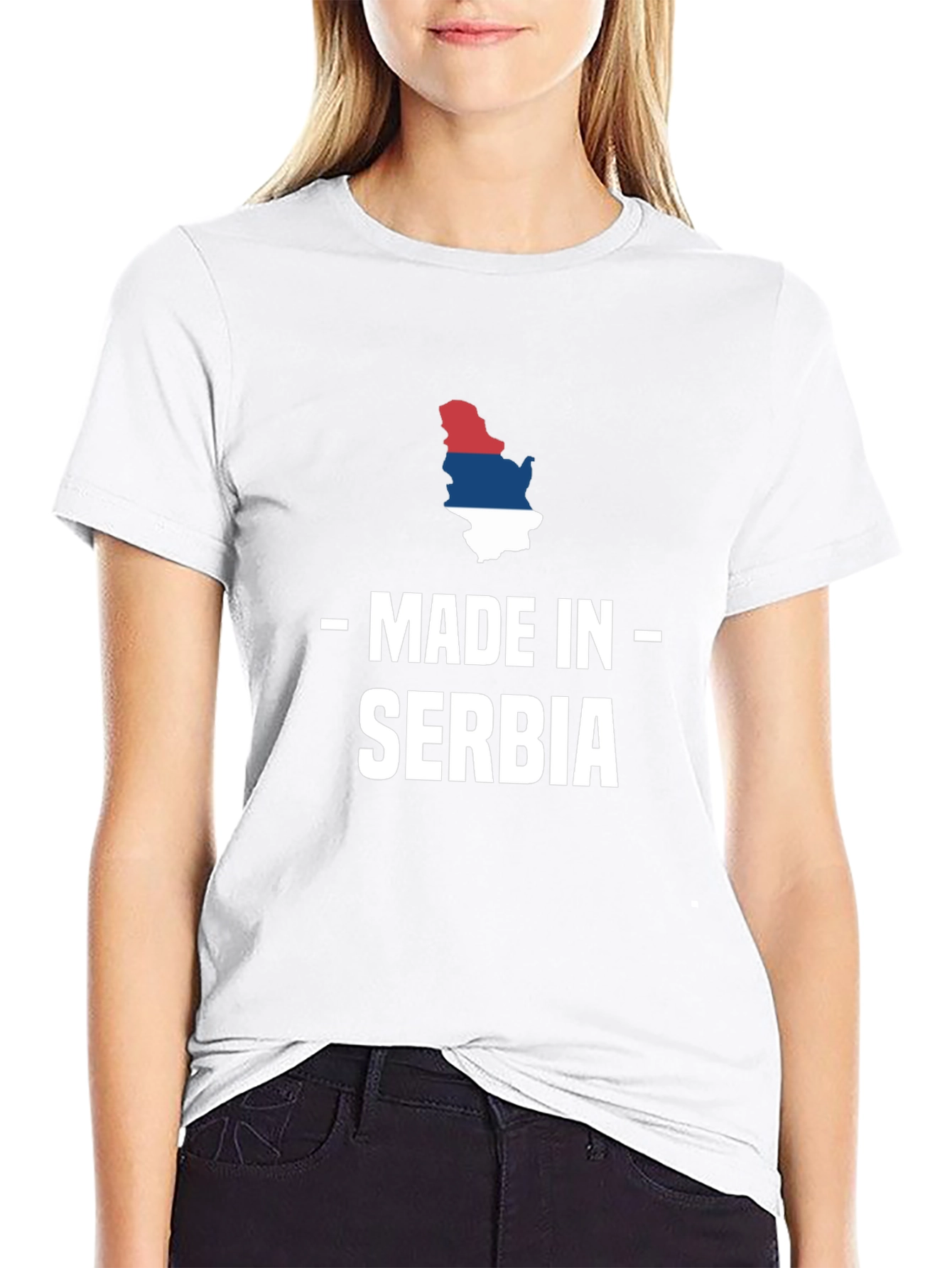 Made in Serbia T-Shirt Black Crew Neck