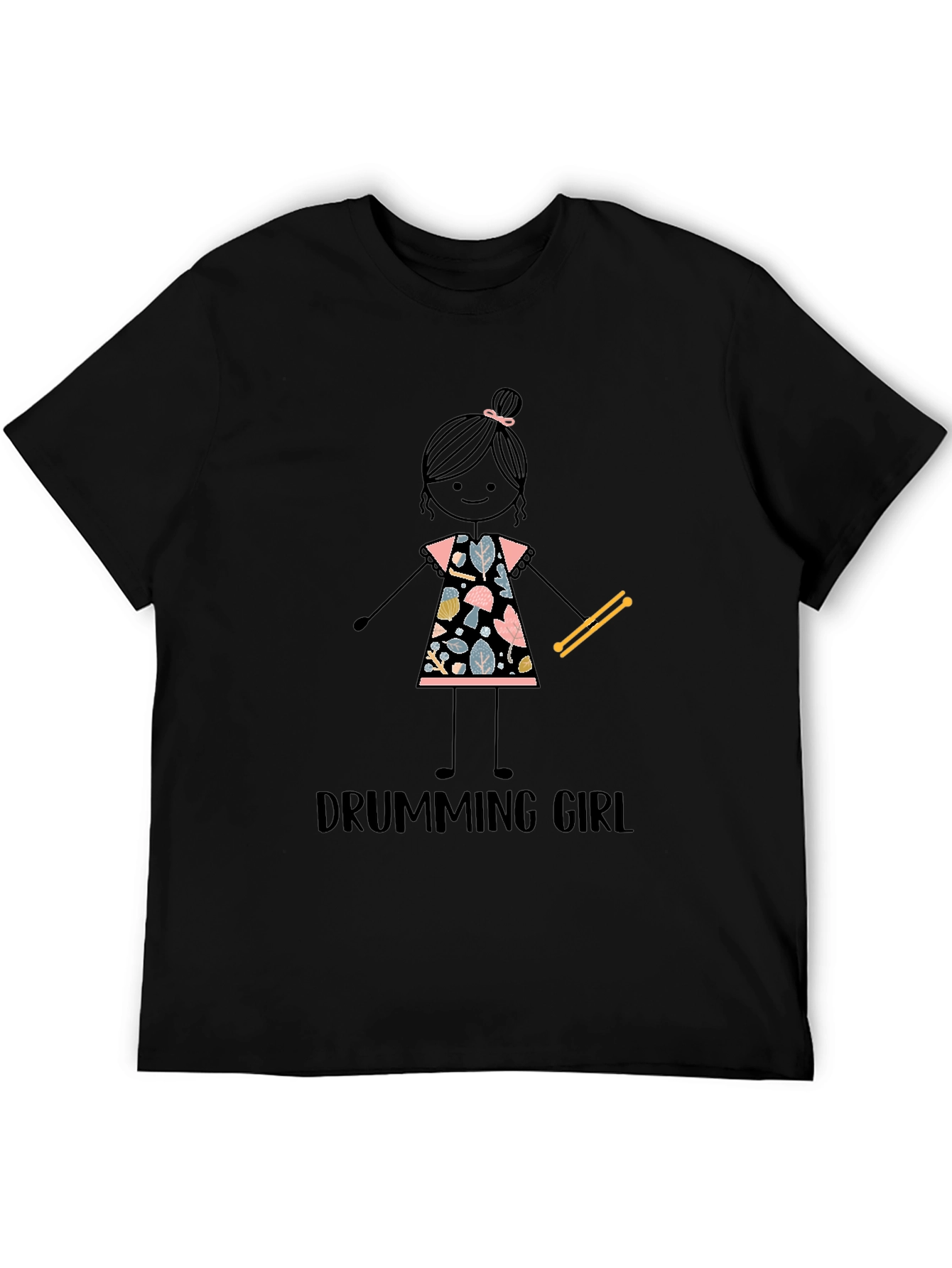 Drumming Girl Graphic Tee