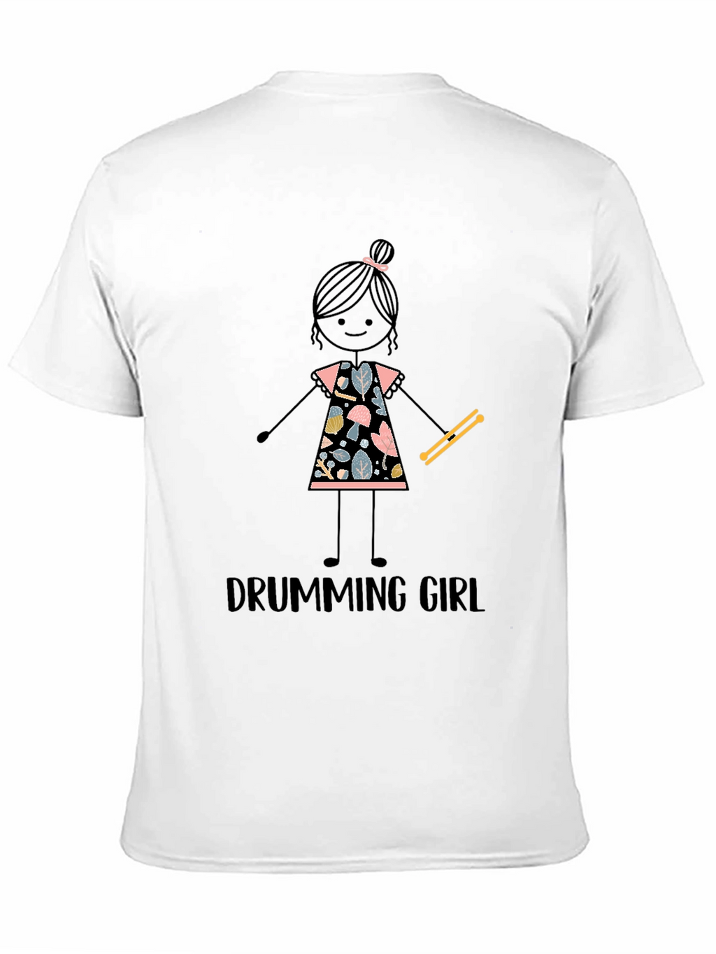 Drumming Girl Graphic Tee