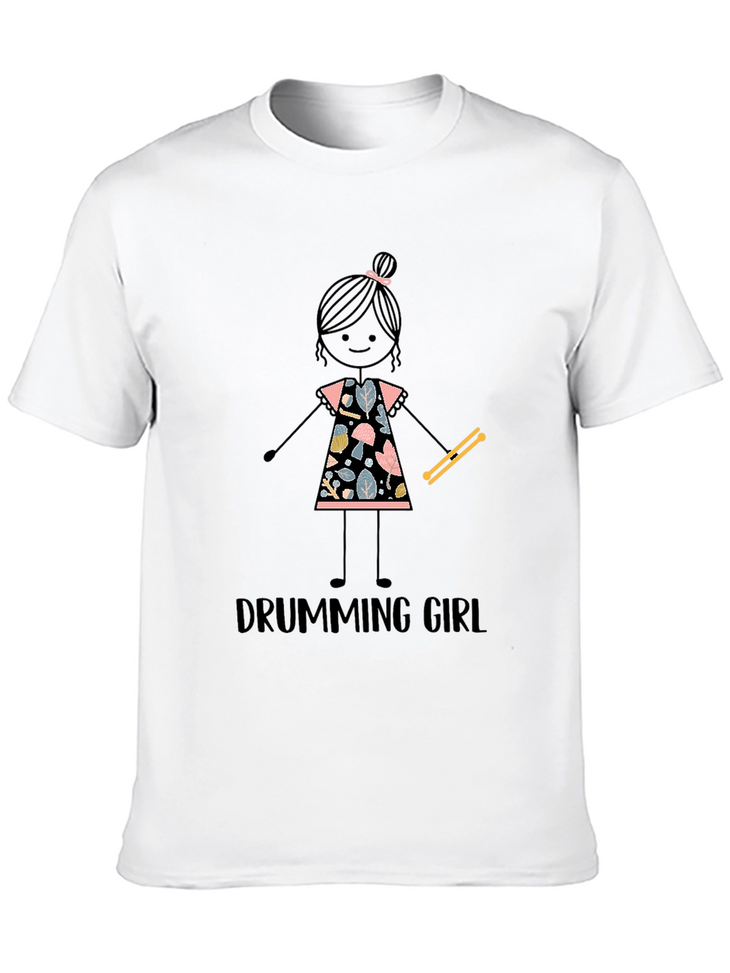 Drumming Girl Graphic Tee