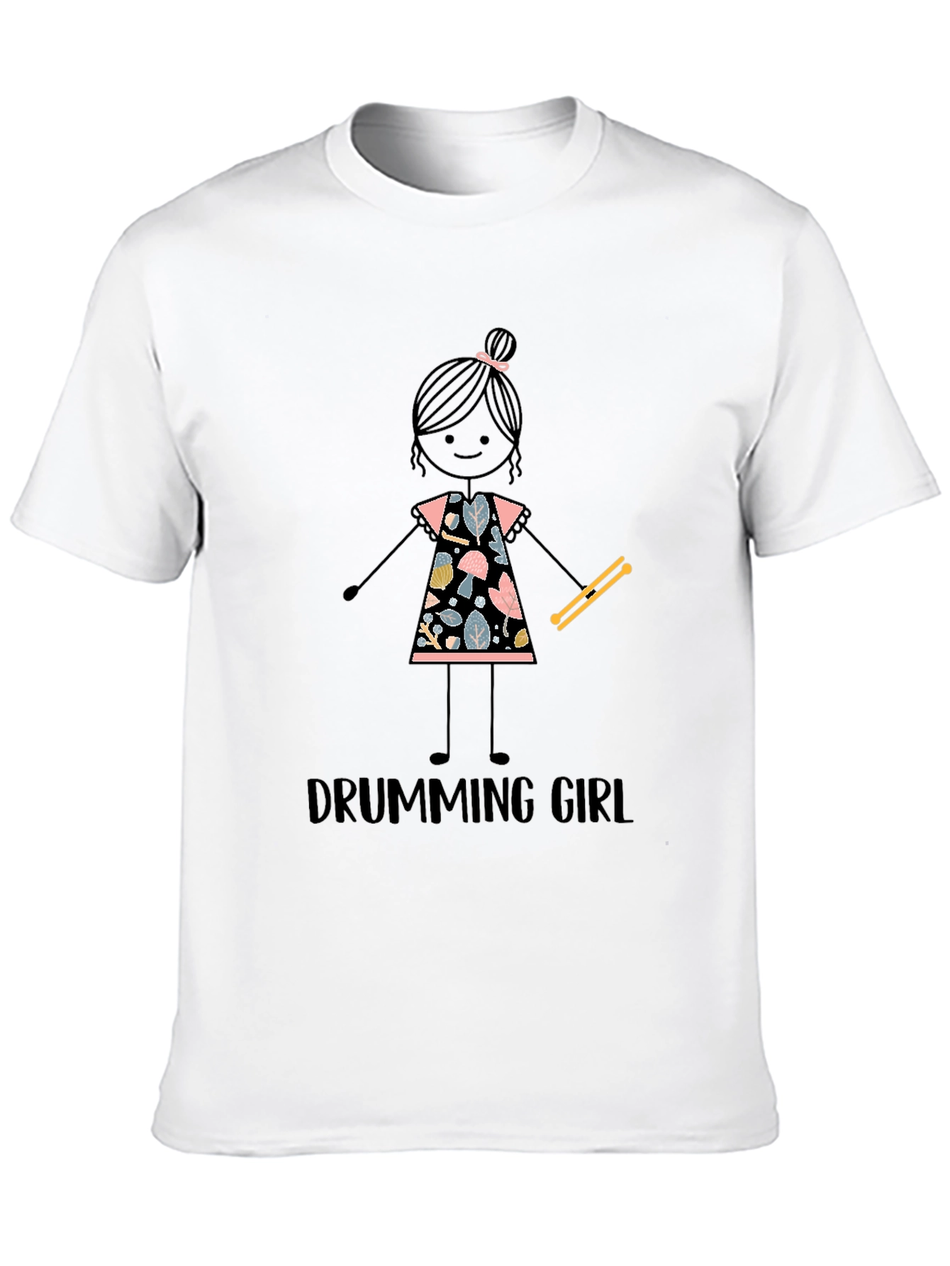 Drumming Girl Graphic Tee