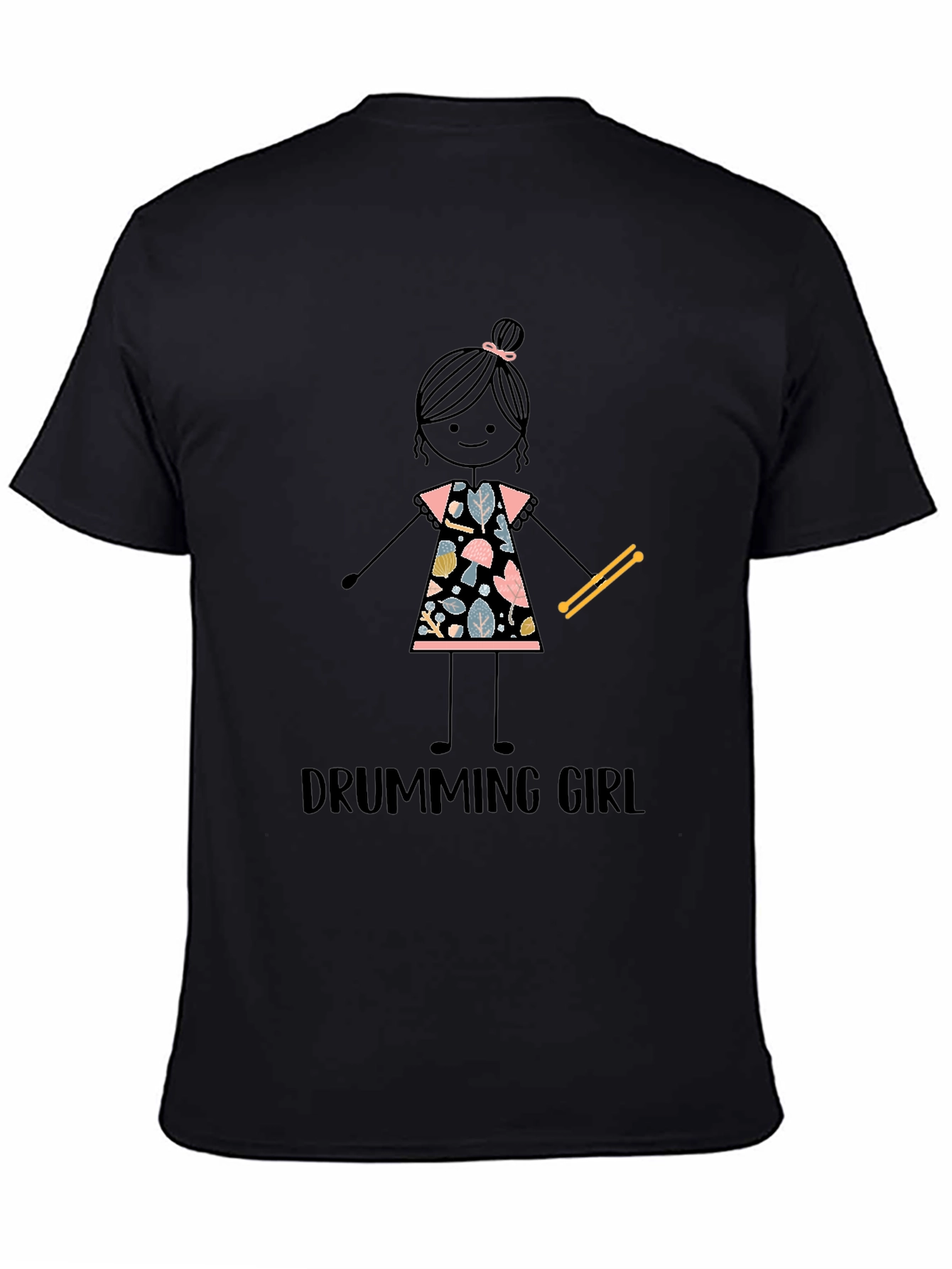 Drumming Girl Graphic Tee