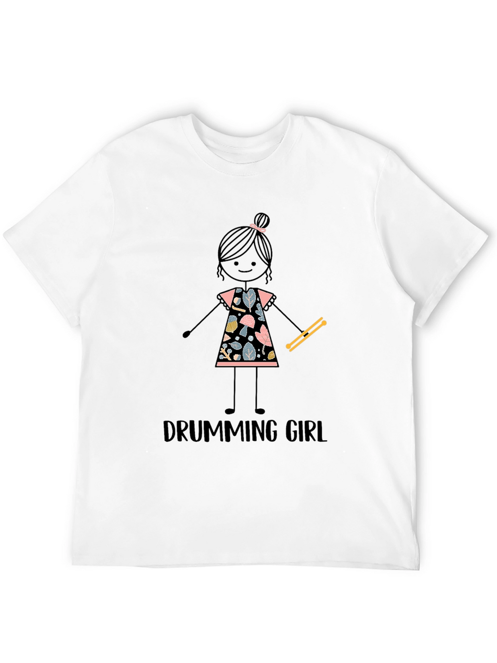 Drumming Girl Graphic Tee
