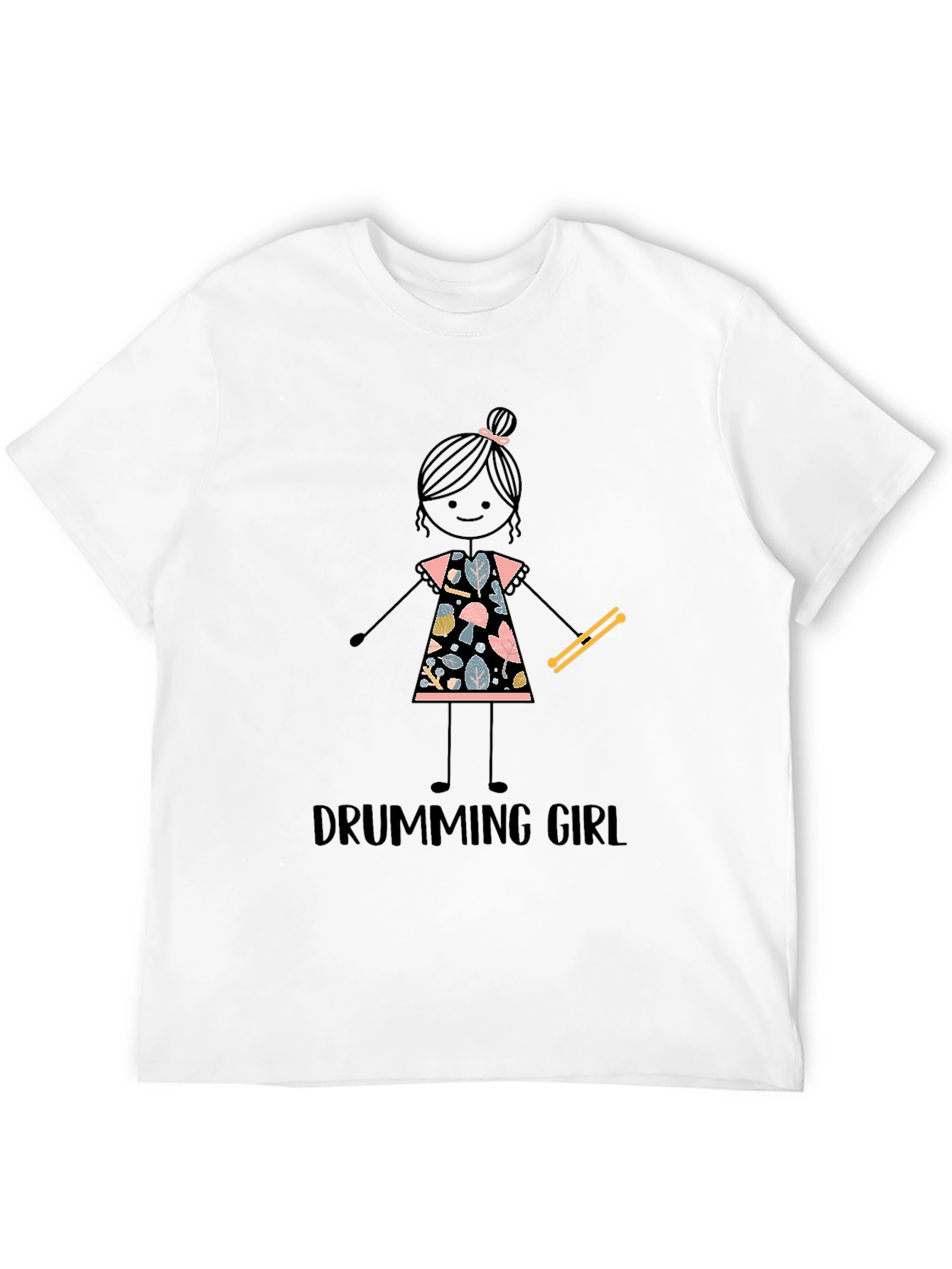 Drumming Girl Graphic Tee