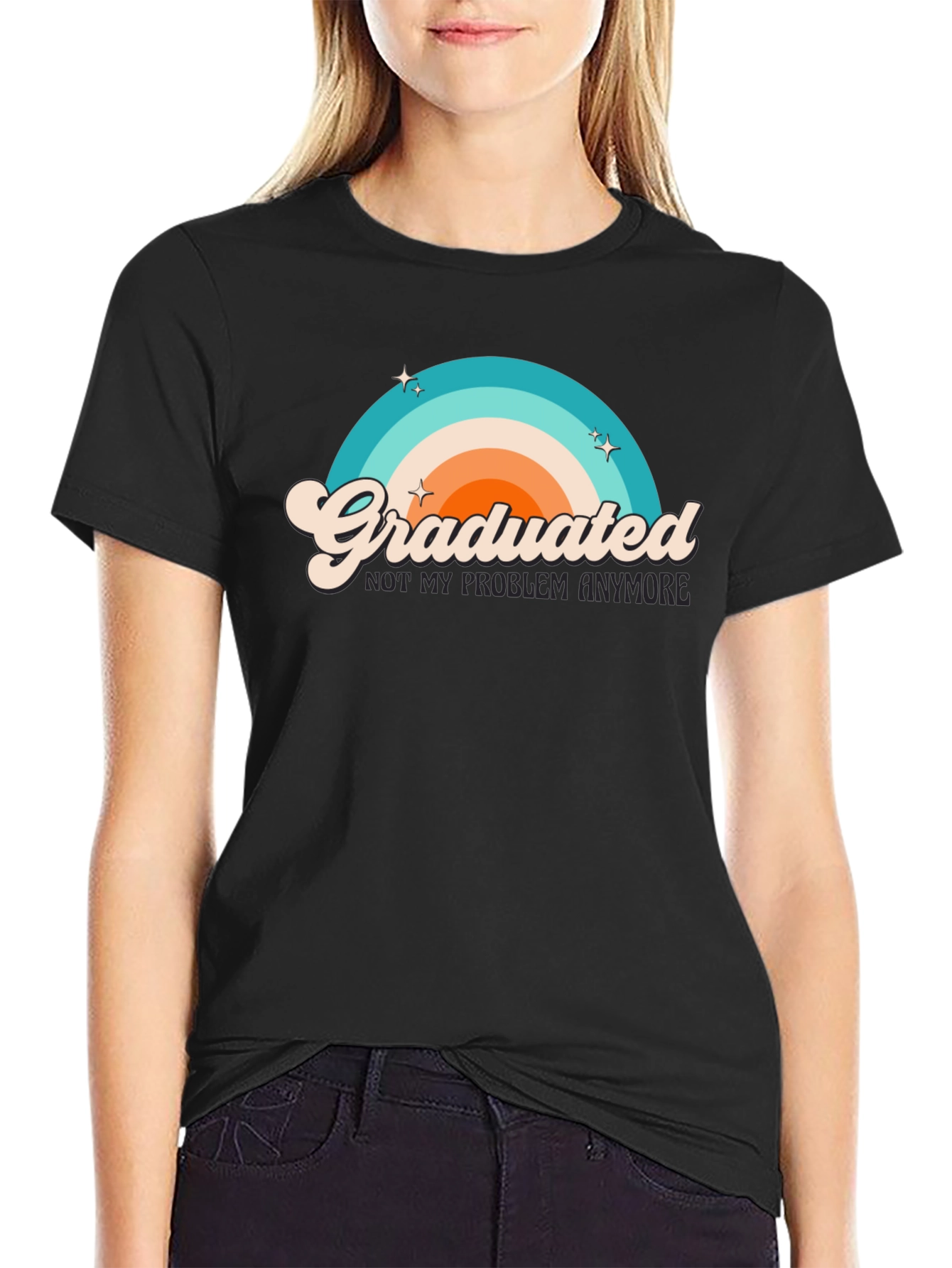 Graduated T-Shirt - Not My Problem Anymore Graphic Tee