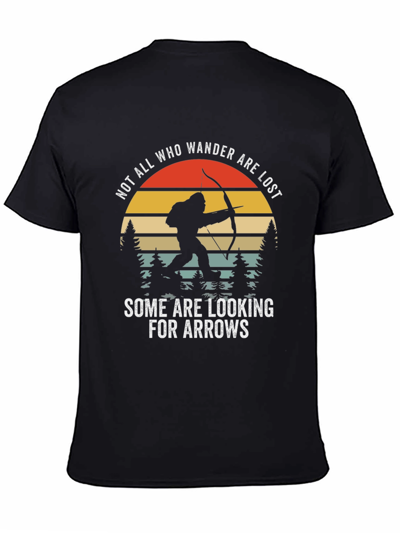 Bigfoot Archery Graphic Tee - Not All Who Wander Are Lost