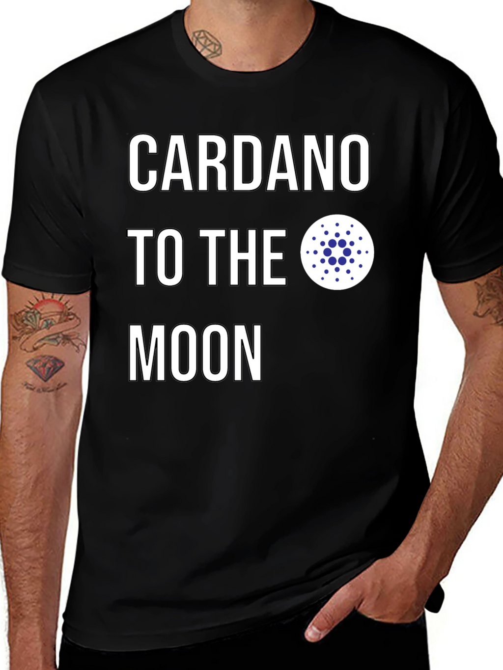 Cardano To The Moon Crypto T-Shirt