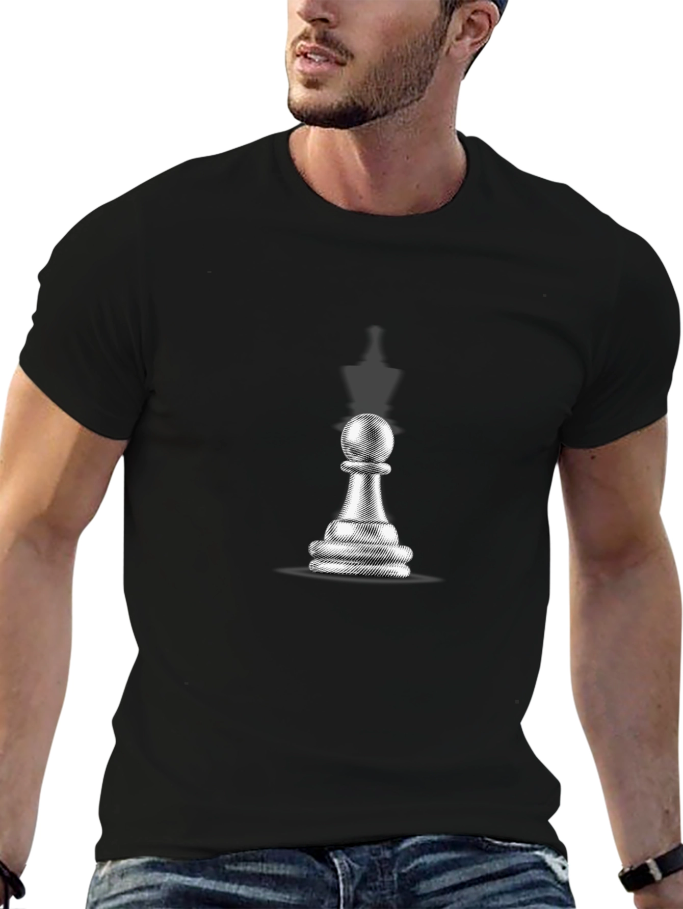 Chess Pawn Graphic Tee - Classic Game Style