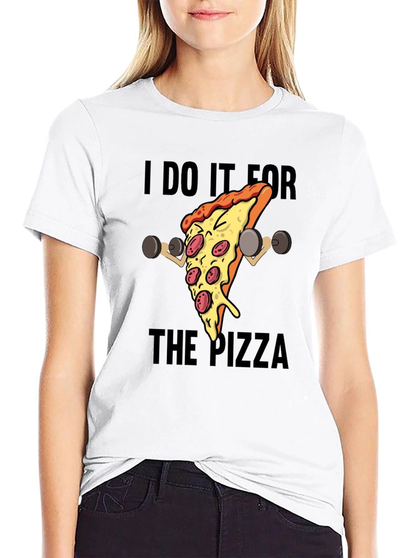 Pizza Gym T-Shirt - I Do It For The Pizza