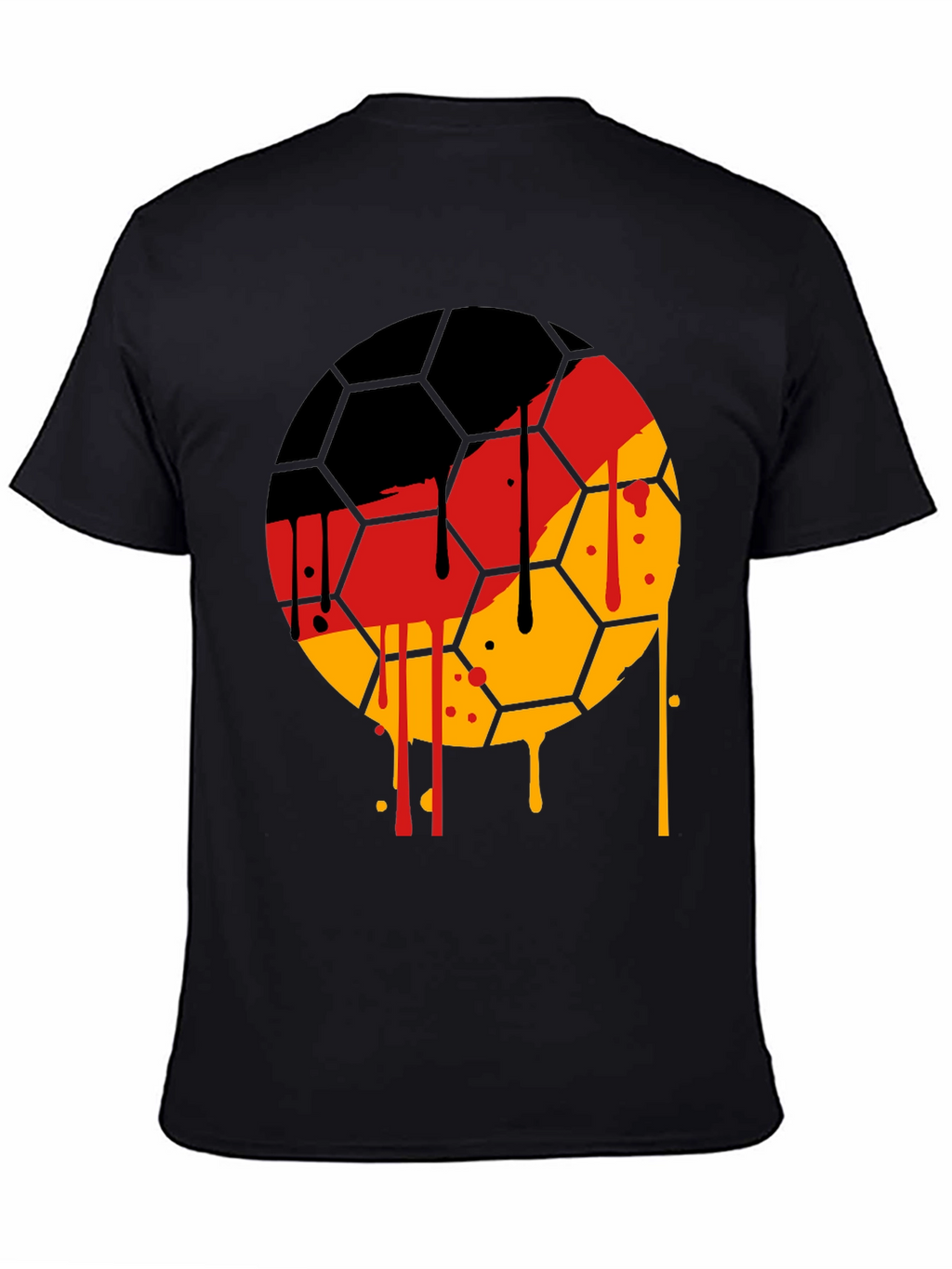 German Flag Soccer Ball T-Shirt - Unique Graphic Tee