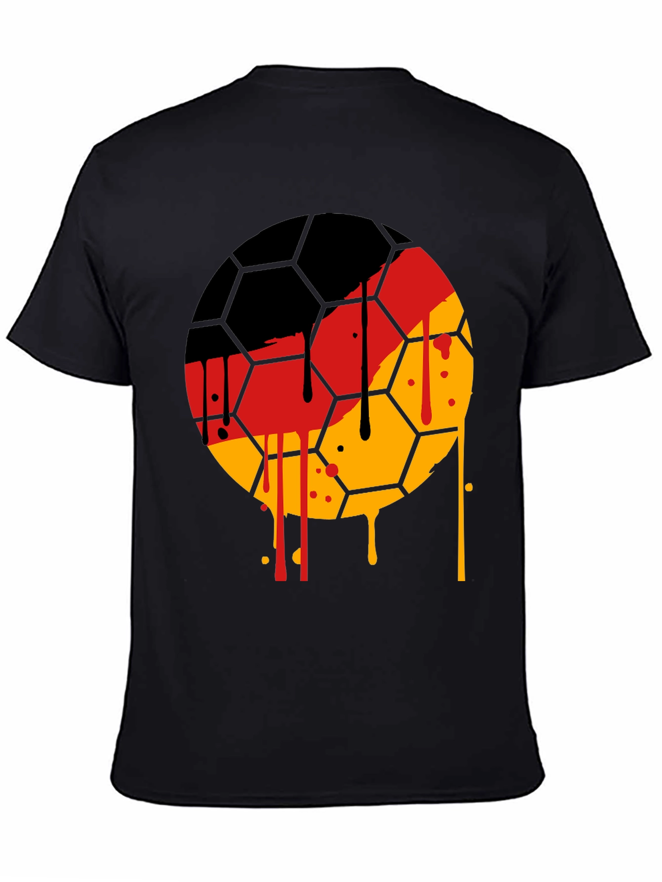 German Flag Soccer Ball T-Shirt - Unique Graphic Tee