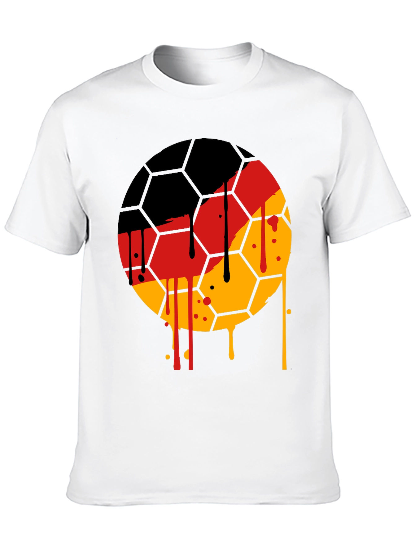 German Flag Soccer Ball T-Shirt - Unique Graphic Tee