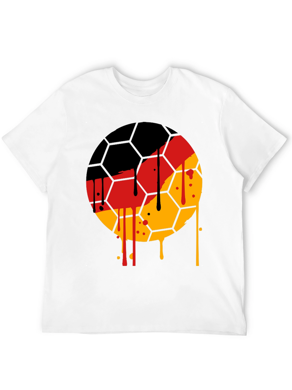 German Flag Soccer Ball T-Shirt - Unique Graphic Tee