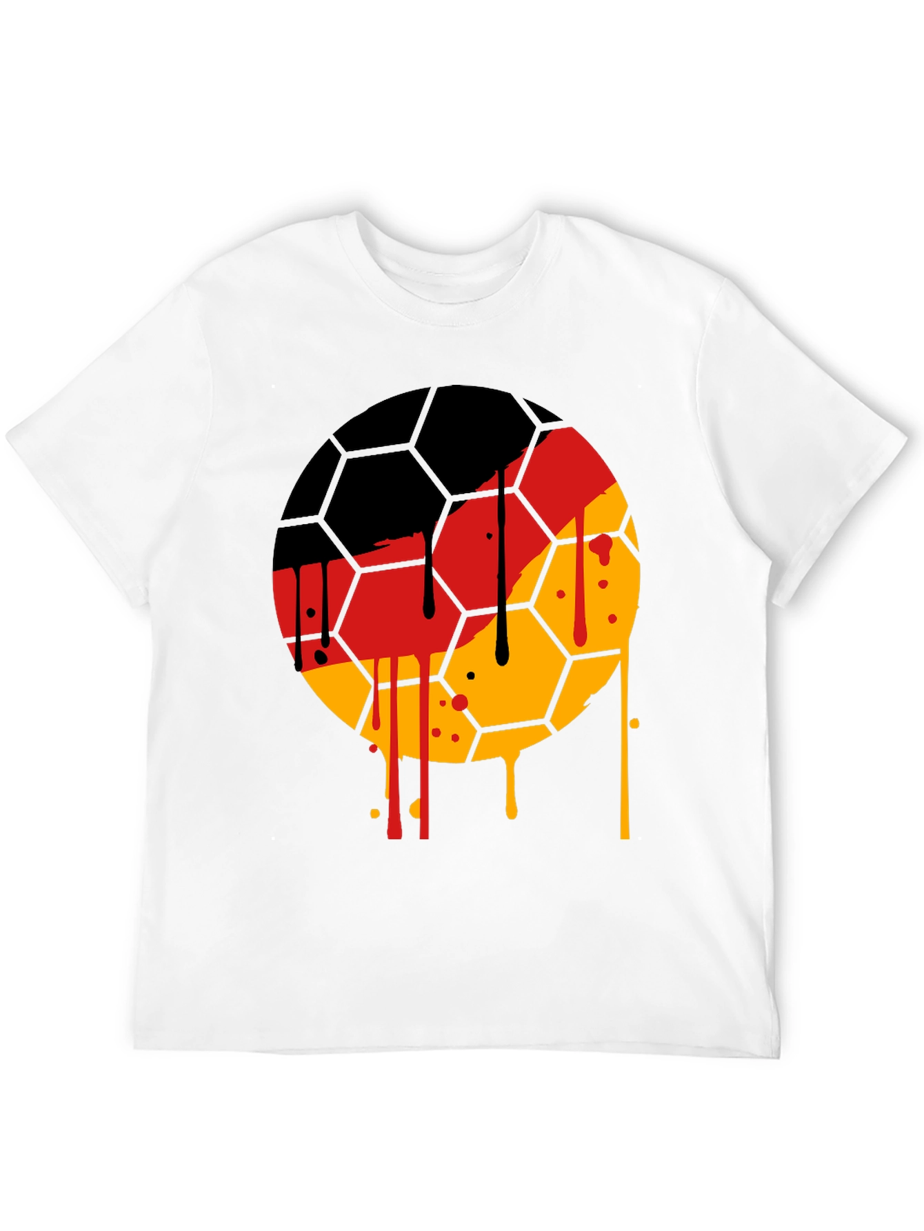 German Flag Soccer Ball T-Shirt - Unique Graphic Tee