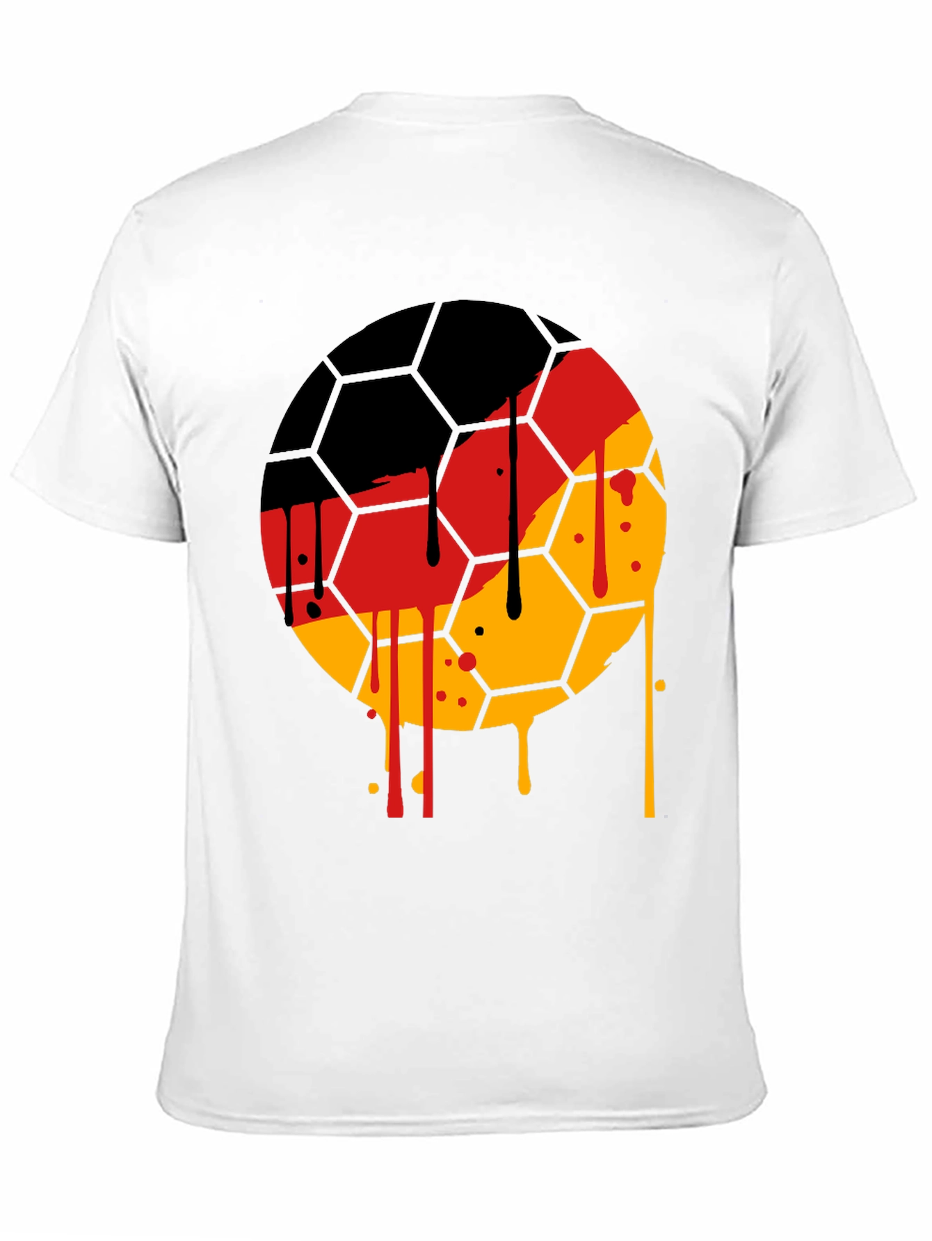 German Flag Soccer Ball T-Shirt - Unique Graphic Tee