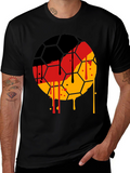 German Flag Soccer Ball T-Shirt - Unique Graphic Tee