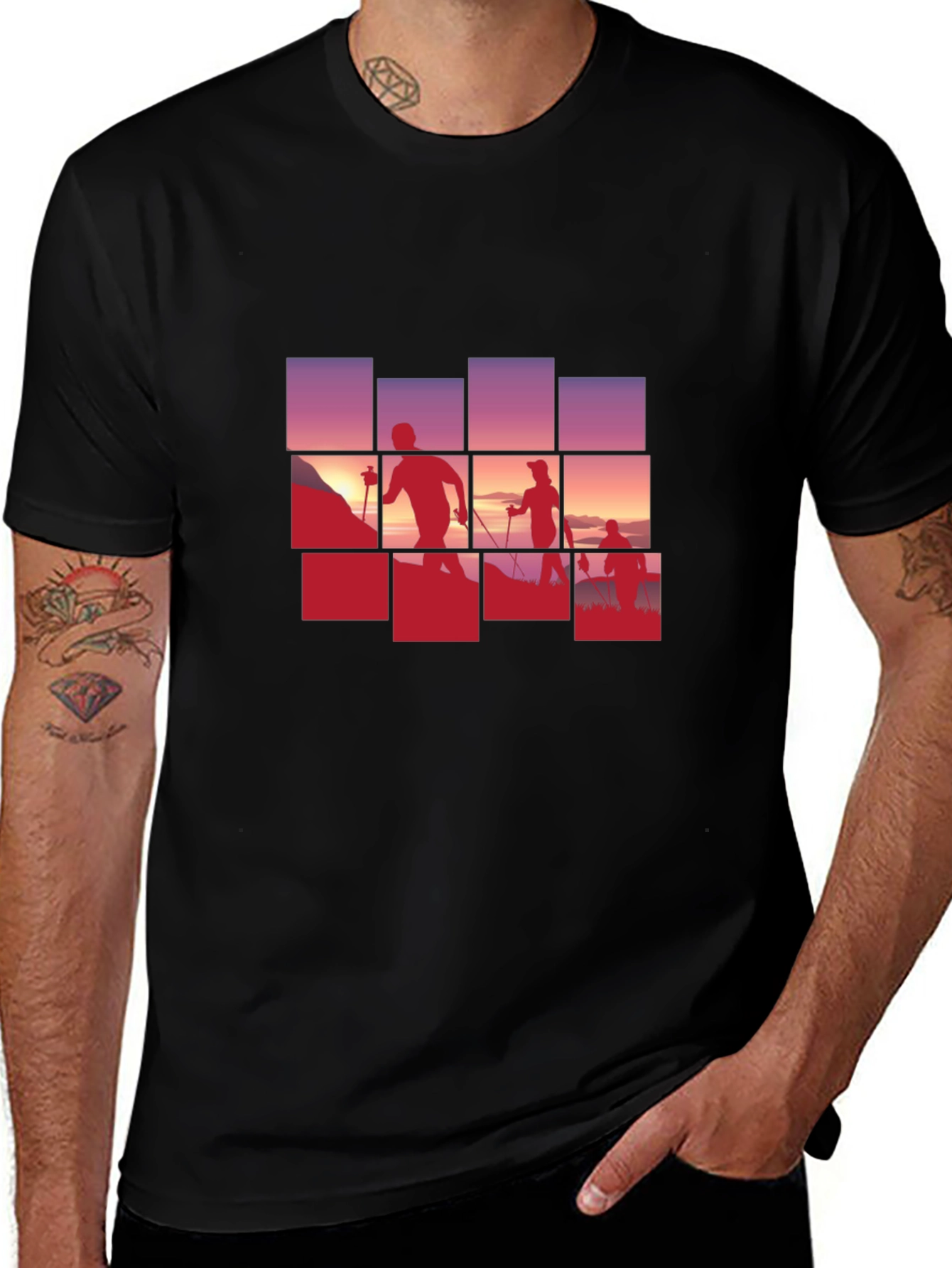 Silhouette Hiking Graphic Tee