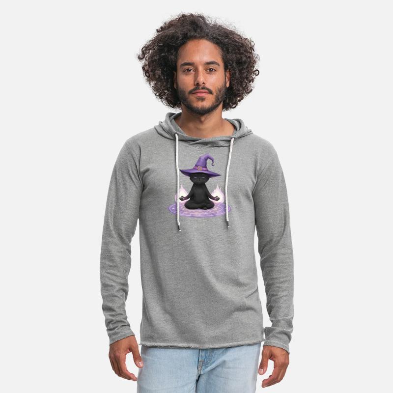 Whimsical Black Cat Wizard Design