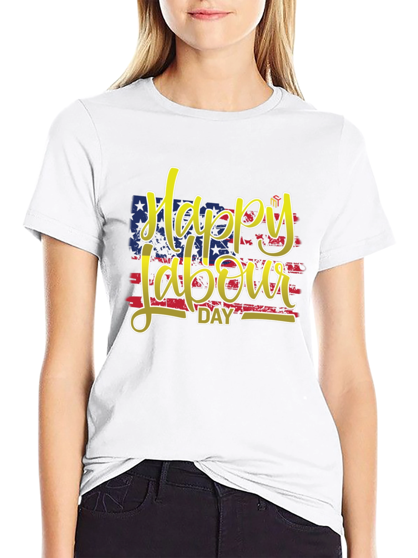 Happy Labour Day T-Shirt: Patriotic Design