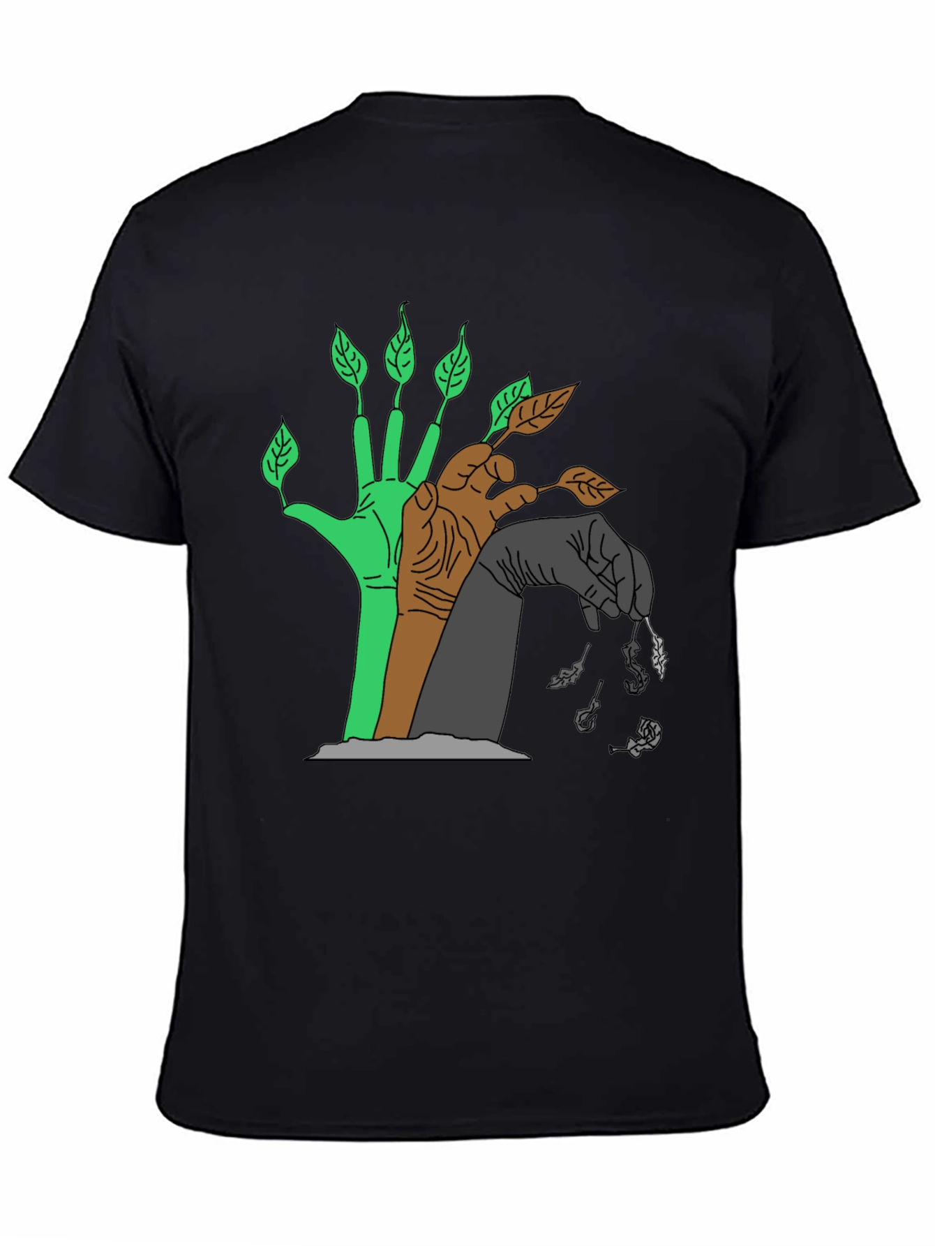 Natures Cycle T-Shirt - Black Graphic Tee