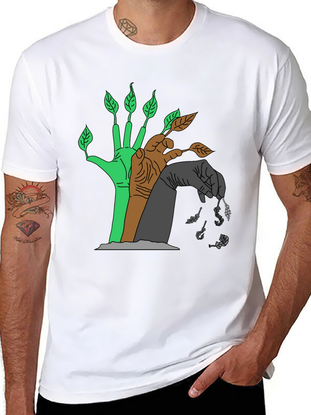 Natures Cycle T-Shirt - Black Graphic Tee