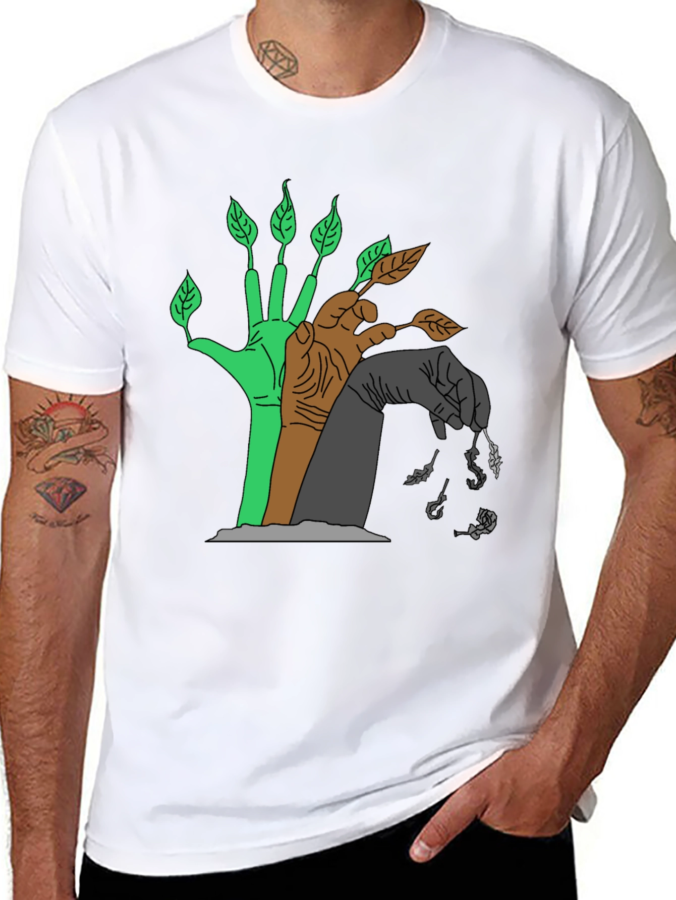 Natures Cycle T-Shirt - Black Graphic Tee