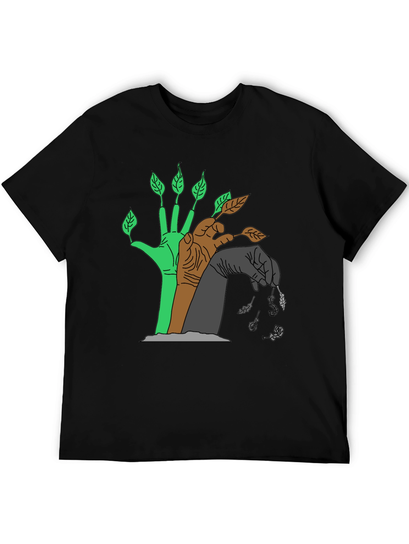 Natures Cycle T-Shirt - Black Graphic Tee