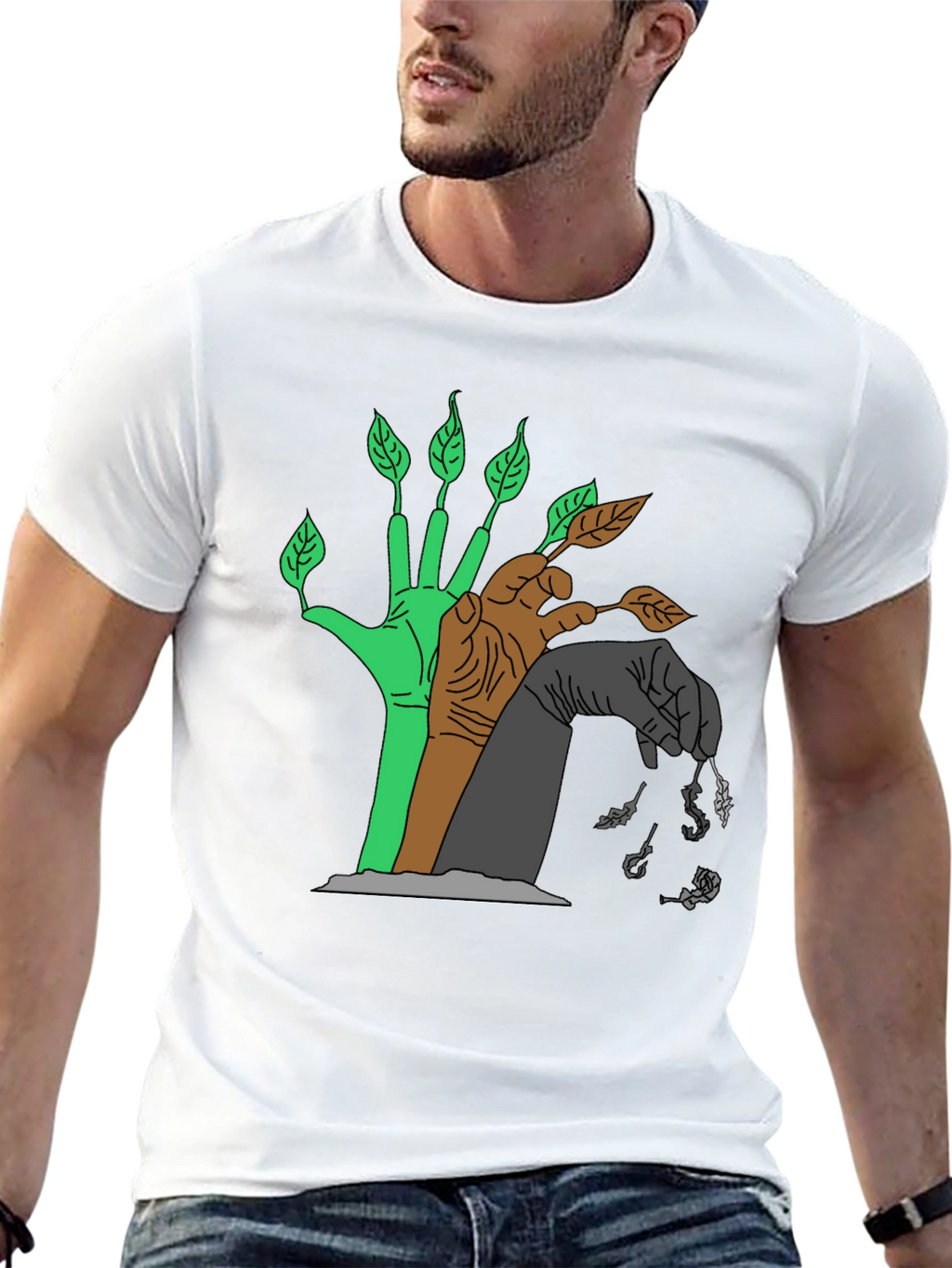 Natures Cycle T-Shirt - Black Graphic Tee